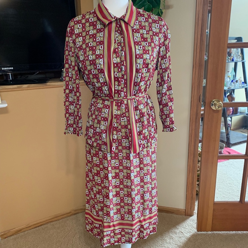 1970’s Vintage 3 piece skirt/top Set